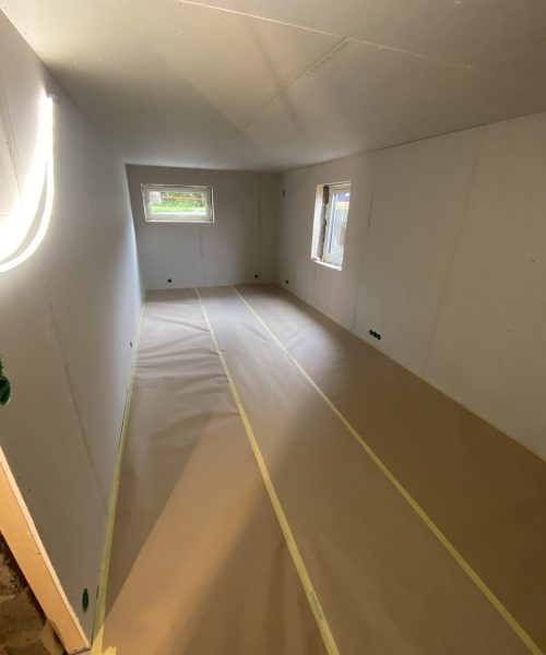 Renovering av kjeller i Trondheim - haveland bygg